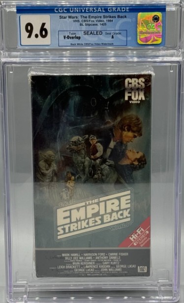1984 Star Wars The Empire Strikes Back SEALED NEW First Print VHS Graded CGC 9.6